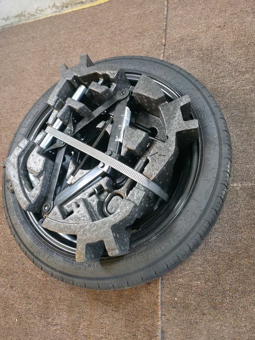 KIT Complet Roata Rezerva MICA SLIM 5x112 18'' 125/70/18 - OEM VW Golf Touran Sharan Arteon T-Roc Passat Skoda Octavia Superb Karoq Seat AUDI A3 NOUA