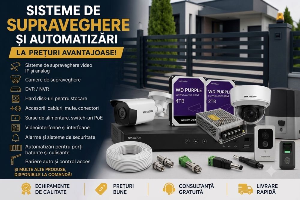 Sisteme de Supraveghere Video | Instalare • Mentenanță • Reparații • Montaj