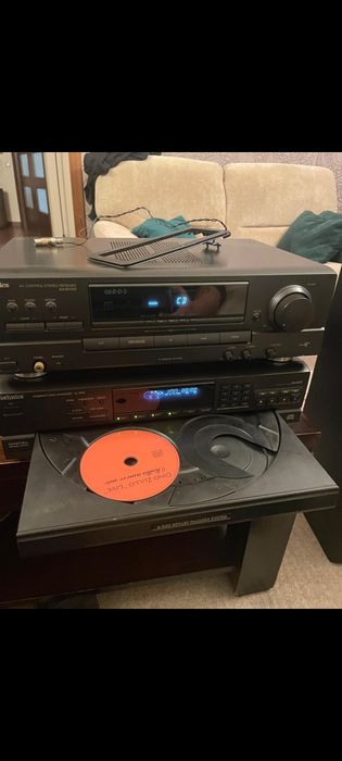 Technics statie CD Player 5 CD si 2 boxe