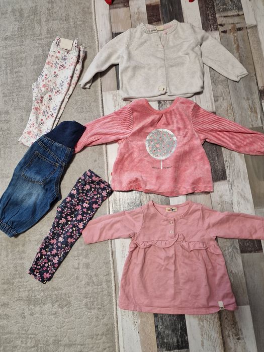 Огромен лот бебешки детски дрехи за момиче 9-12м.