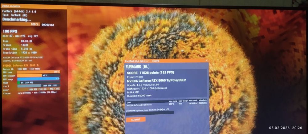 Видеокарта GeForce RTX 5060TI