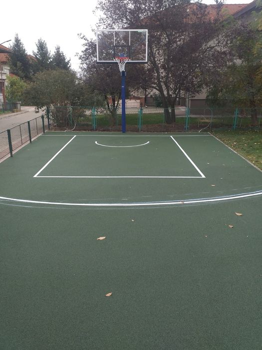 Cauciuc turnat din tartan & marcaje terenuri sport