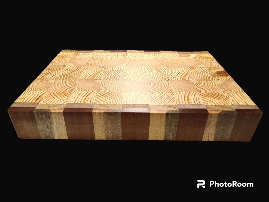 Кухненска дъска за рязане енд грейн (end grain) дъска тип Мастършеф