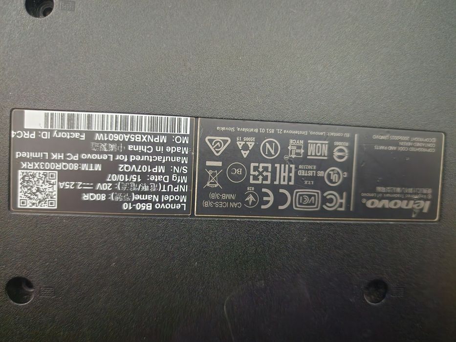 Lenovo notbuk B50-10