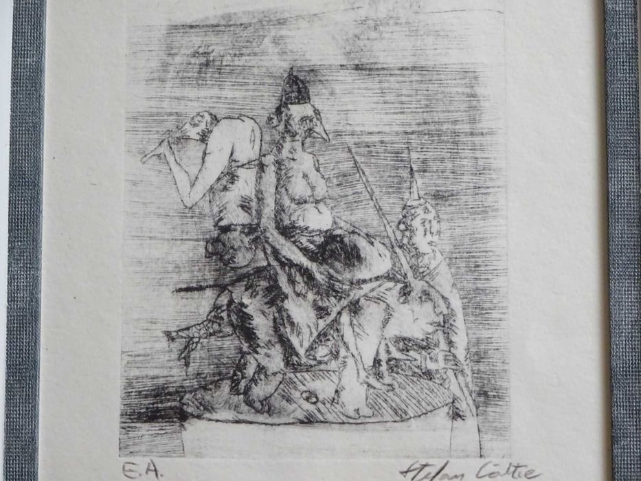 Gravura Stefan Caltia, ‘Circ’ - Tablou vechi deosebit