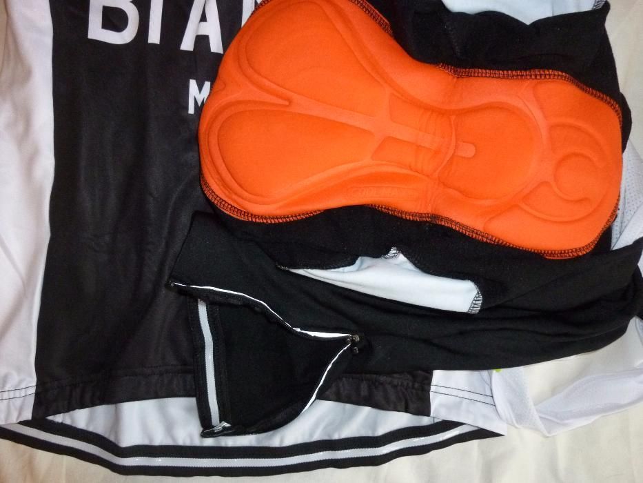 Echipament ciclism S , M  bianchi sau merida iarna set nou negru Bluza