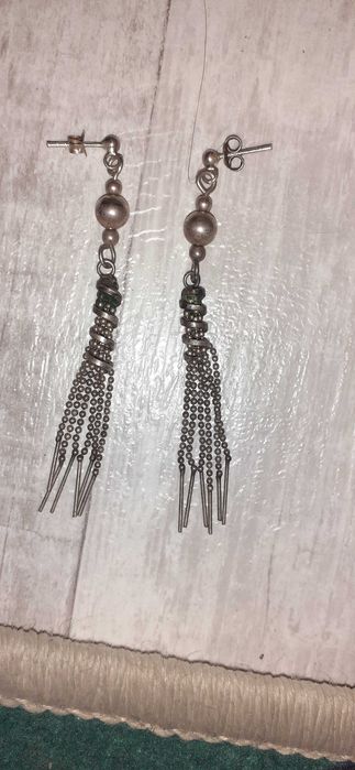 Cercei de argint vintage, lungi