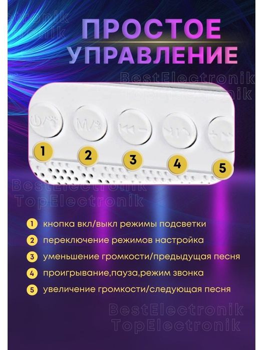 Лампа светодиодная звуковая колонка беспроводная зарядка.