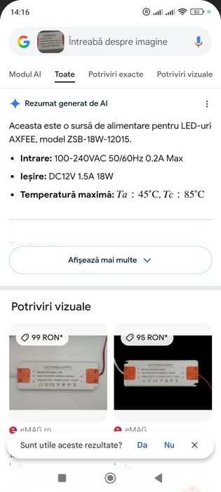 Sursă alimentare pentru leduri model ZSB-B8w