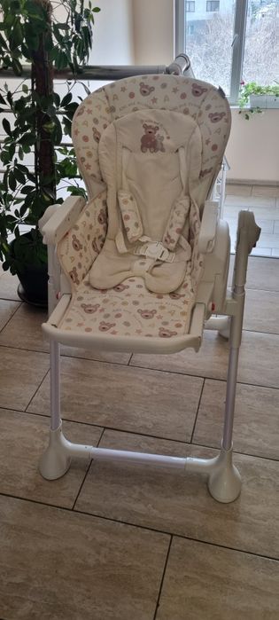 .Столче за хранене Wunderkid Swing 2 in 1, С люлка, Многоцветно