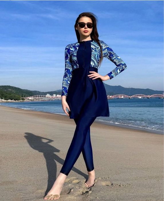 Kupalnik, burkini, hijob uchun, купальник, гидрокостюм