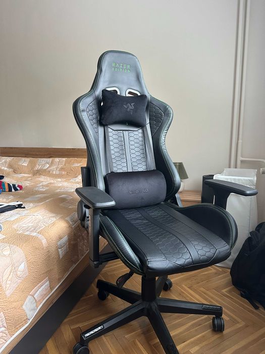 Геймърски стол Legend Razer Edition – отлично състояние, ергономичен