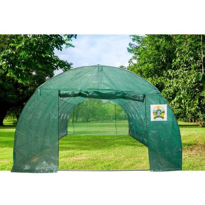 Sera Solar Gradina Cadru Otel  10x4x2.5m 140g/mp + LIVRARE GRATUITA