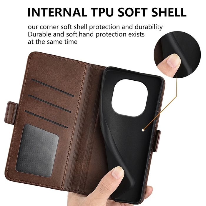 Xiaomi Redmi Note 14 / 14 Pro / 14 Pro+ / 14S / Кожен калъф тип тефтер