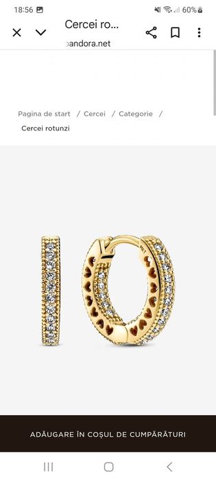 Cercei pandora pavo originali