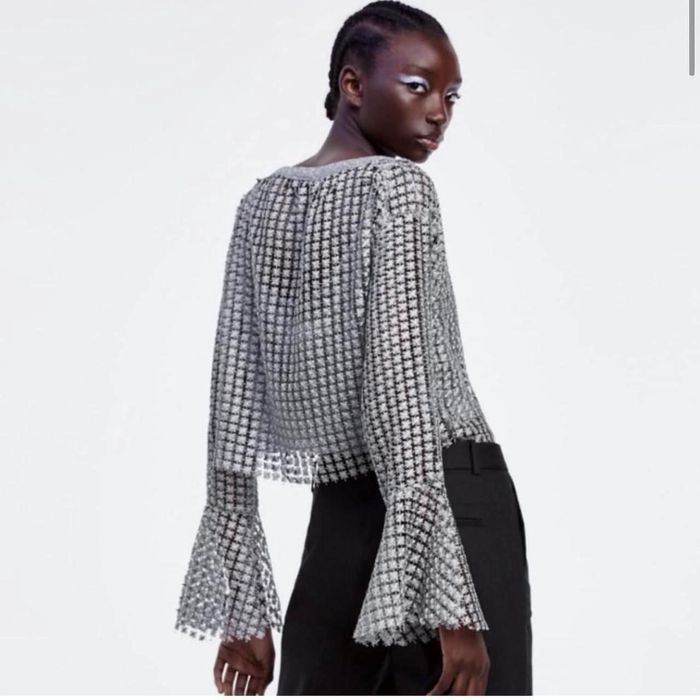 ZARA мрежест топ р-р М/Л