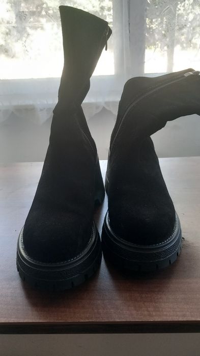 Ghete damă piele întoarsă mar.38