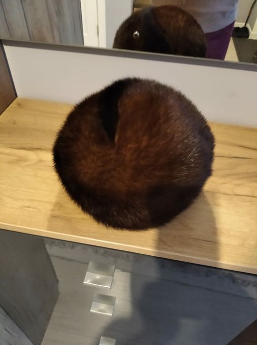 Шапка норковая б/у