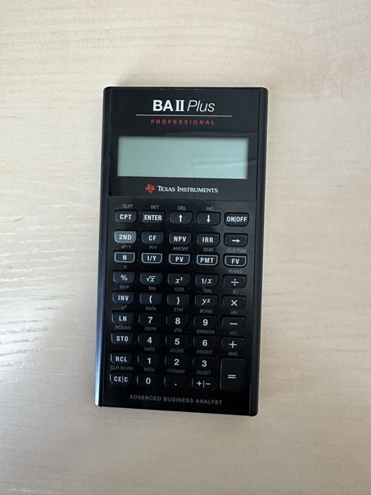 калькулятор Texas Instruments BA II PLUS PROFESSIONAL