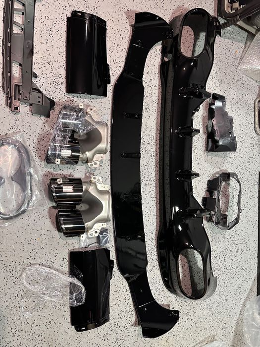 CLA Диффузор заднего бампера C118 AMG