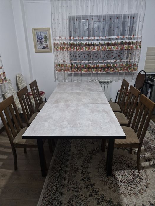 Стол стулья 2.2м