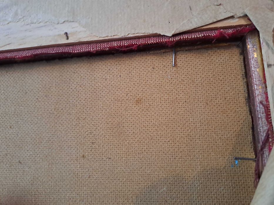 tablou vechi pictura 46/40 cm semnat