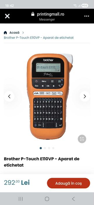 Brother P-Touch E110VP - Aparat de etichetat