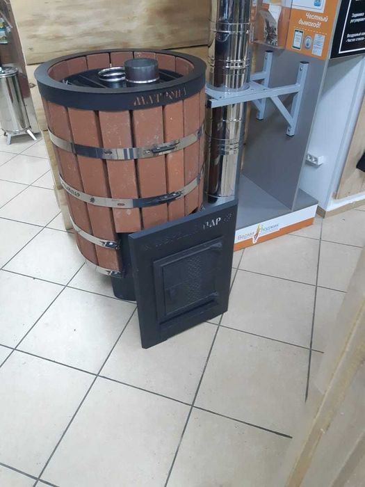 Печь для русской бани Матрона 530- ЗК на дровах: 830 000 тг. - Прочие ...