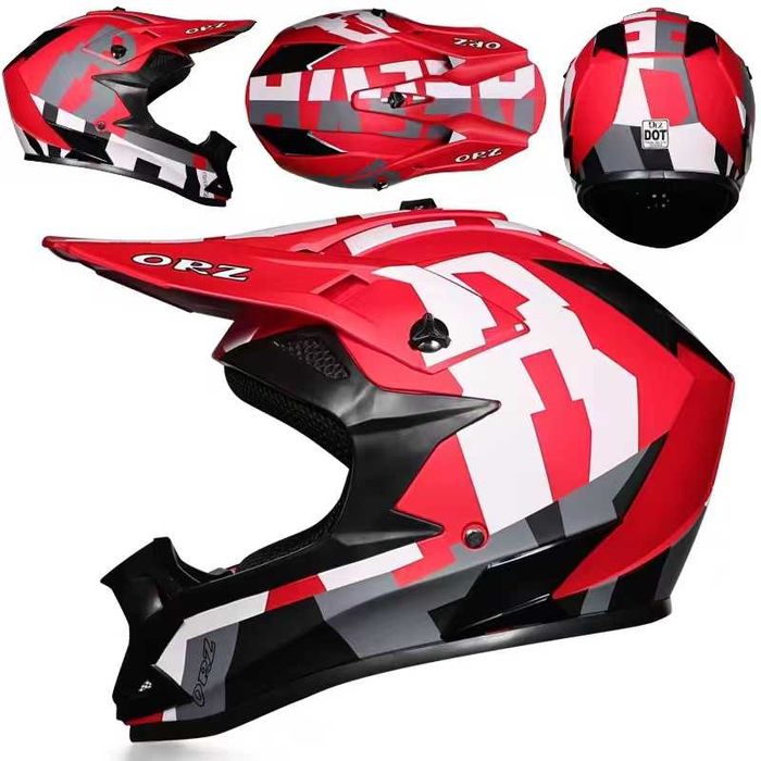 Детска кросова каска универсален размер различни разцветки крос мотор