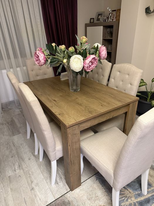 Masa dining pal stejar mobexpert 120/70