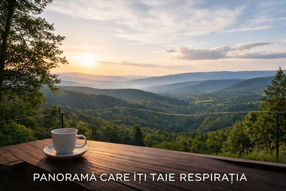 Refugiu unic pe Valea Prahovei – 5000 mp cu pădure, intimitate totală și panoramă spectaculoasă