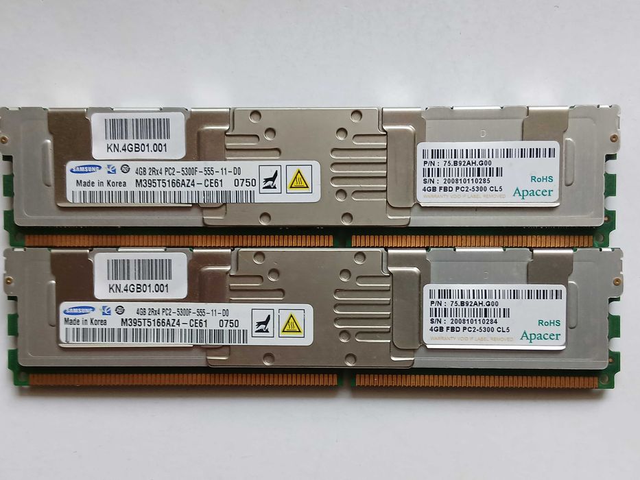 Сървърна RAM памет с радиатори 16 GB (4x4 GB) DDR2 FB-DIMM