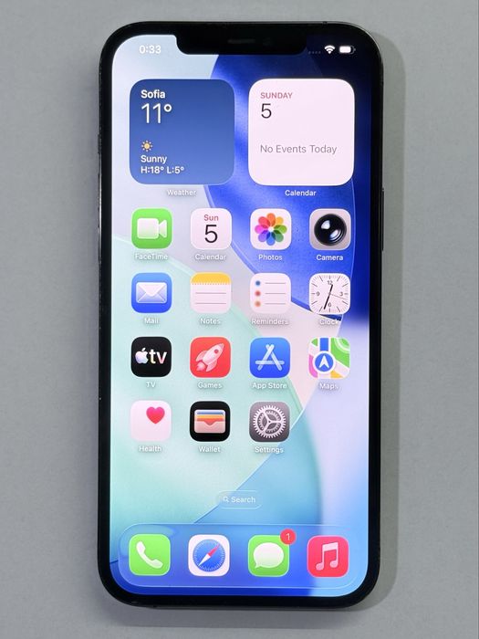 iPhone 12 ProMax Grey 95% battery