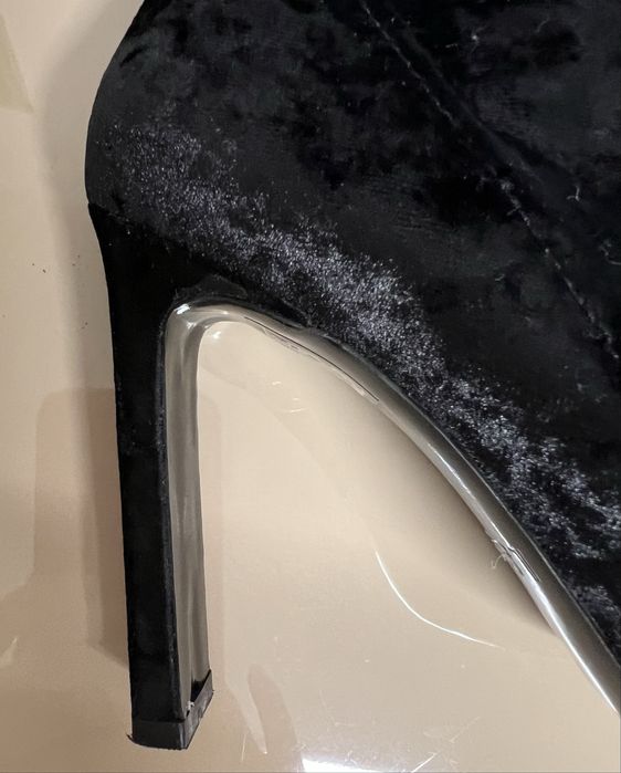 Cizme lungi peste genunchi, Il Paso, 36, din catifea elastica