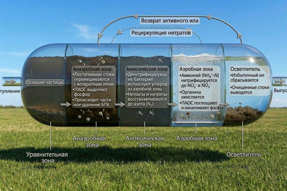 TOPLOS Станция биологической очистки ЛОС СБО МБР производство и монтаж