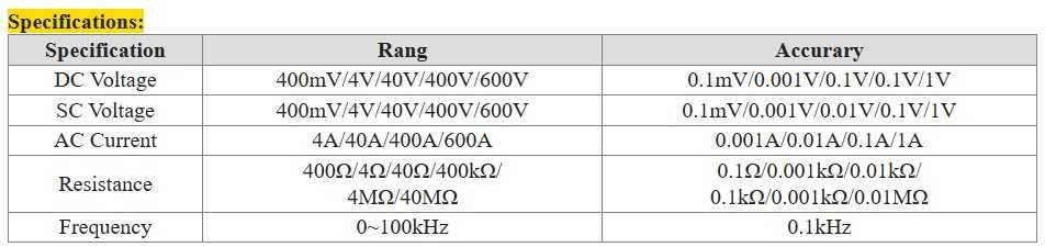 MASTECH MS2008B Digital Multimeter Amper Clamp