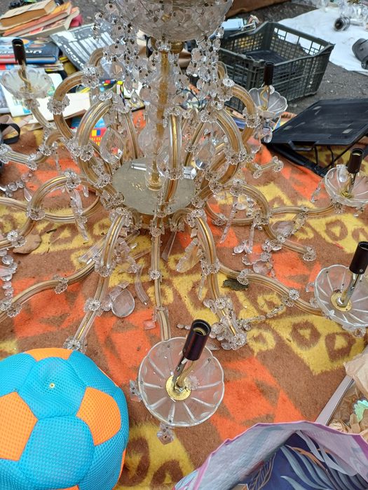 Vand candelabru cristsal 2 bucati si 4 aplice