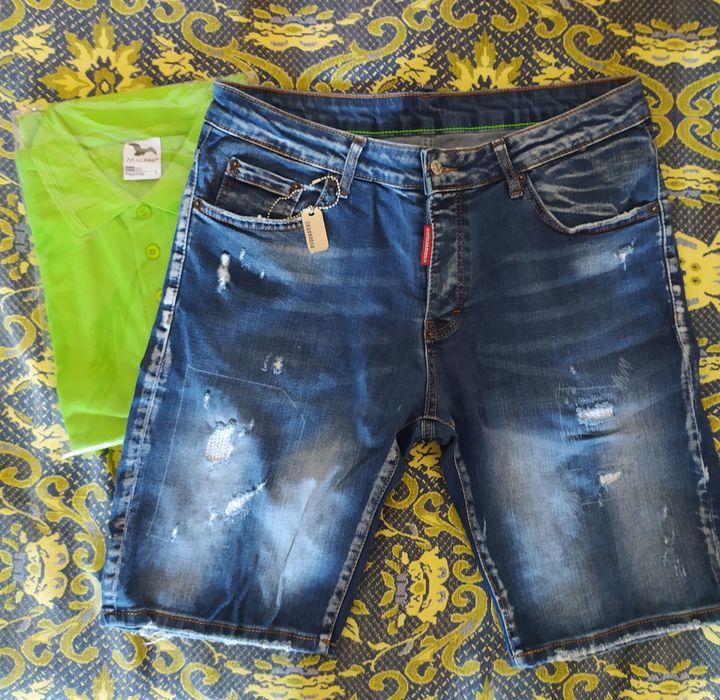 Дънкови къси панталони