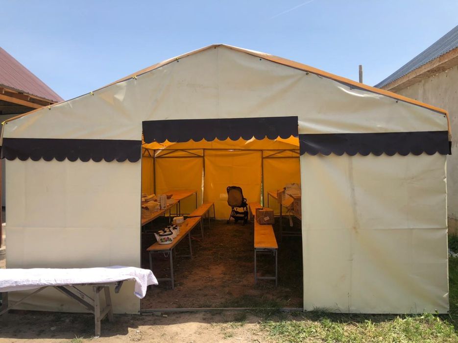 Прокат палатка. Аренда палатка казан ошақ, титан, пушка, посуда.