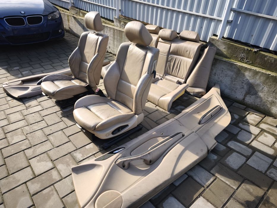 Interior piele crem recaro  electric cu încalzire BMW seria 3 E46 COUP
