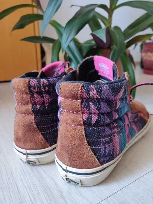 Vans unisex, piele+textil, 38, US 7.5, mid ankle