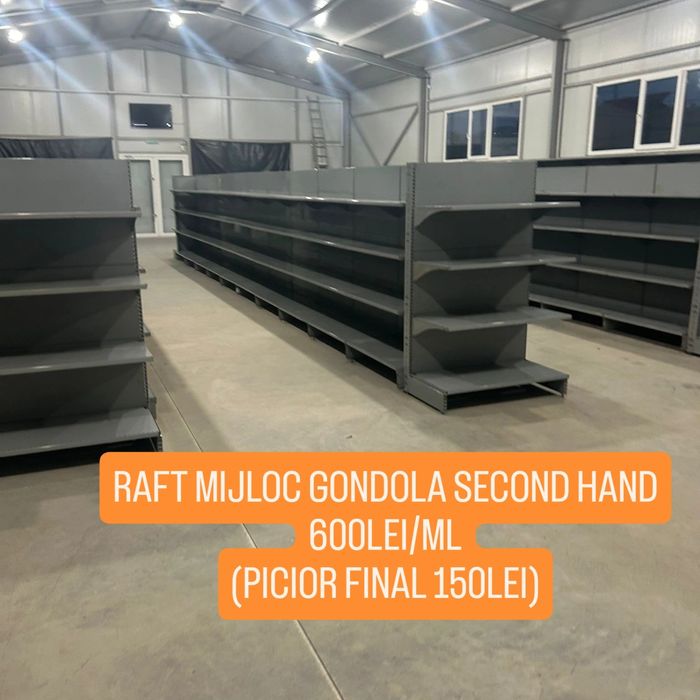 Stoc 5km rafturi de magazin second hand