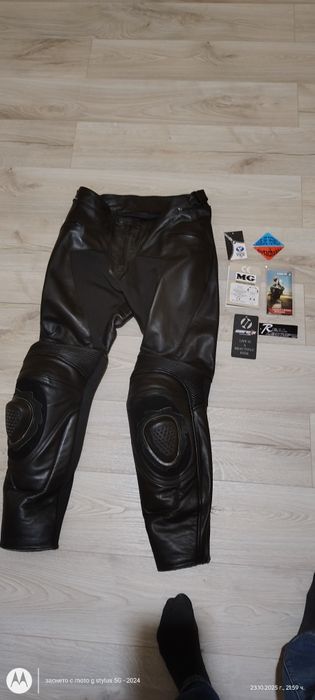 Кожен мото панталон