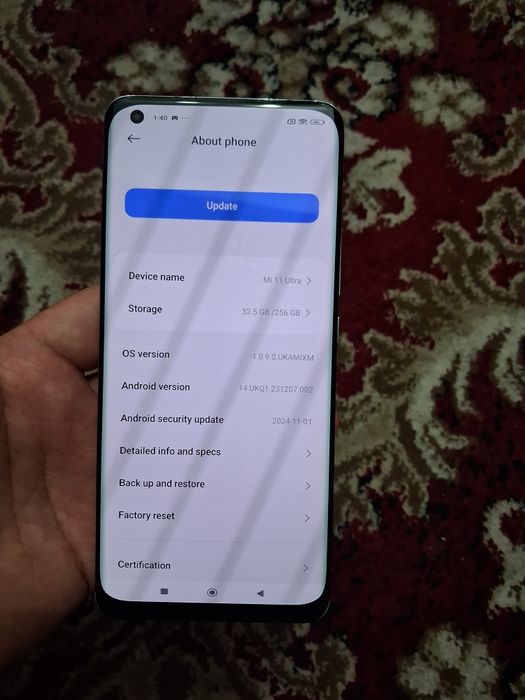 Xiaomi 11 Ultra 5G 12/256Gb srochna