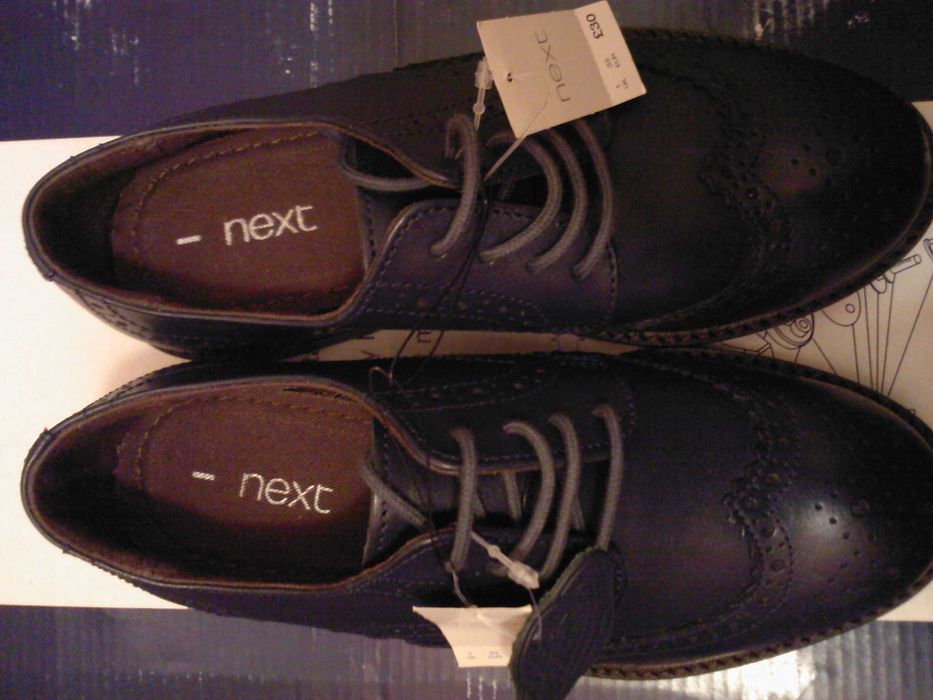 Pantofi copii piele noi Next Anglia 29 30,5 32 33 35,5