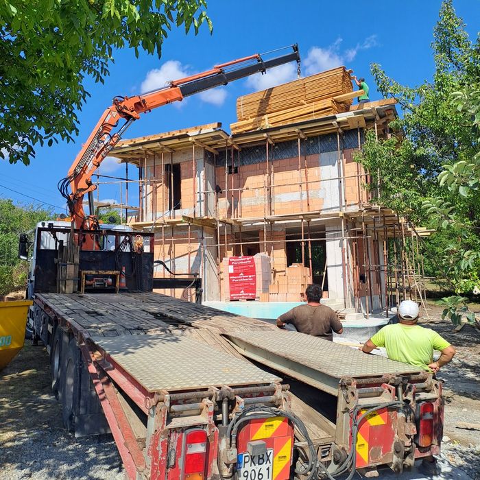 Услуги с кран и транспорт