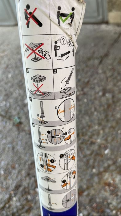 Umbrela din aluminiu/gradina/Terasa foarte calitativ Made in Italy NOU