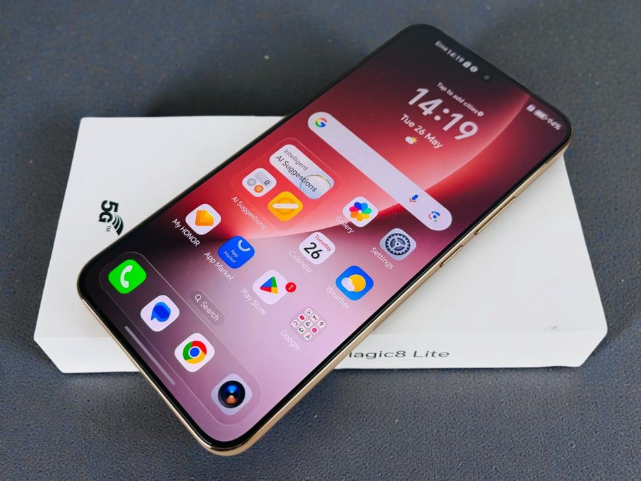 НОВ! Honor Magic 8 Lite 512GB 8RAM Reddish Brown 2г. Гаранция!