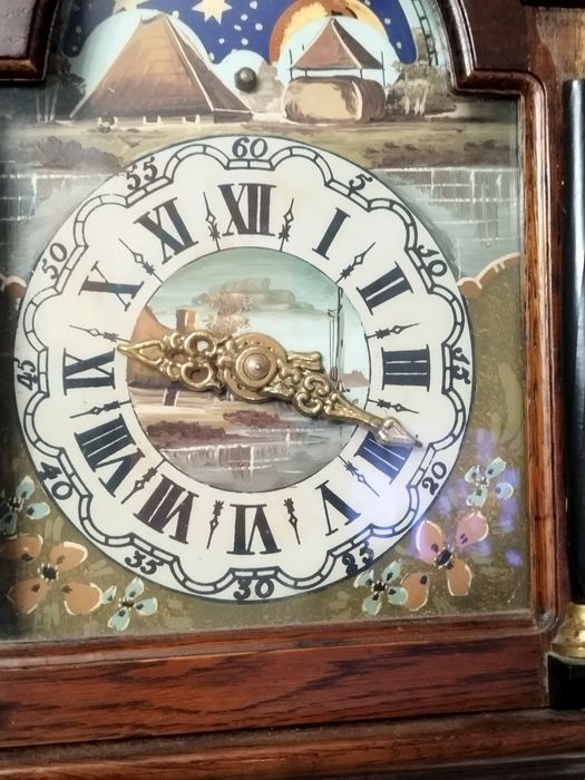 Антикварен холандски стенен-Фрезийски часовник