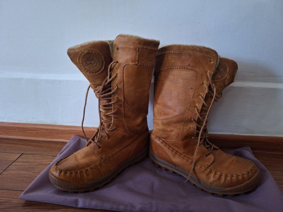 Кожаные сапоги Timberland 41 размер